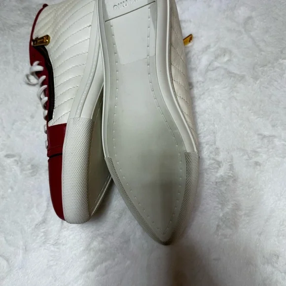 Miu Miu Red, Black, and off White Sneakers - Picture 4 of 12